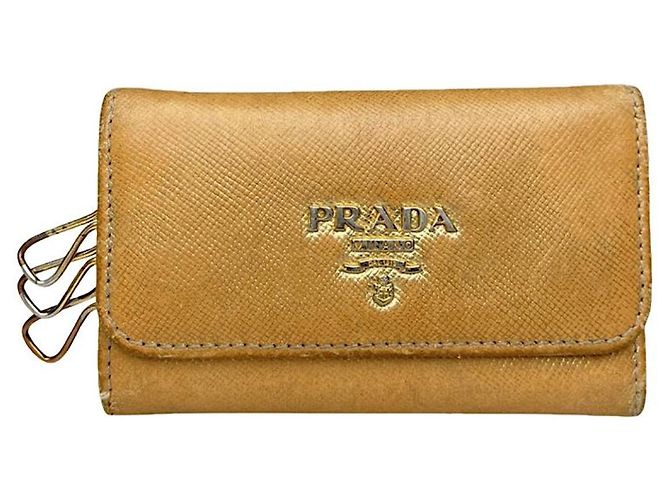Prada gelbe Lederhandtasche