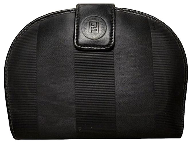 Fendi Baguette Black Leather Wallet