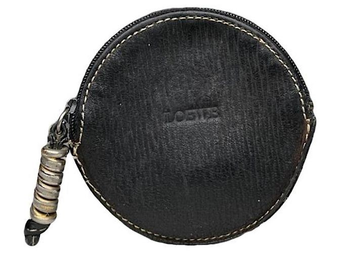 Loewe schwarze Lederhandtasche