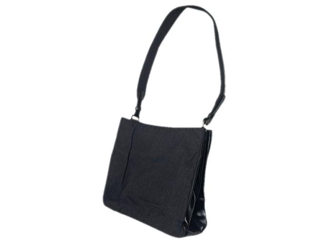 Bolsa de mão de algodão preto Prada Cleo