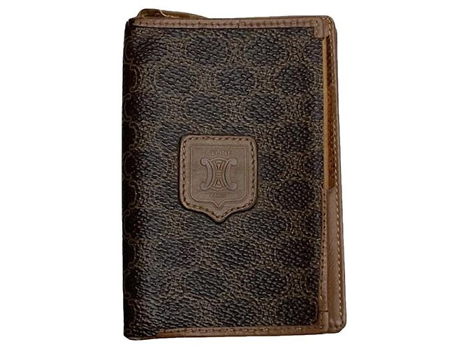Céline Bolsa de couro marrom Celine