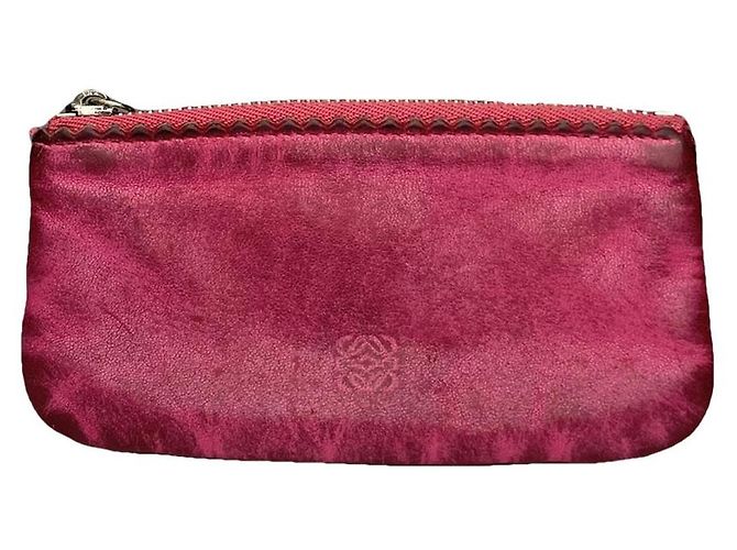 Bolsa de couro rosa Loewe