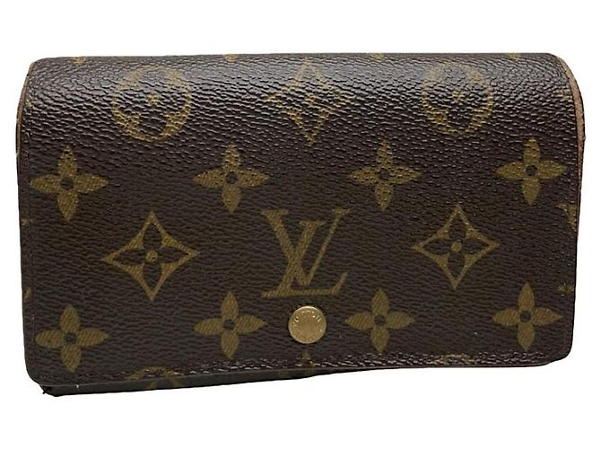 Louis Vuitton Flore braune Lederbörse