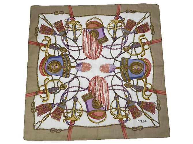 Edge Céline Seidenhandkerchief Celine Brown Braun