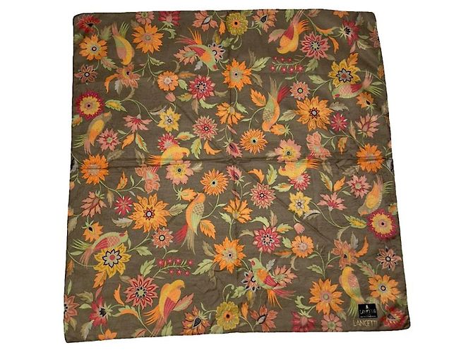 Autre Marque Non Signé / Unsigned Multicolour Cotton Scarf Multiple colors