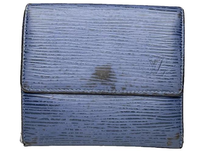 Louis Vuitton Twist blauer Leder Geldbeutel