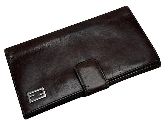 Fendi braune Lackledertasche