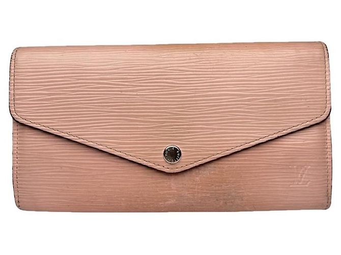 Cartera de cuero rosa Louis Vuitton Twist