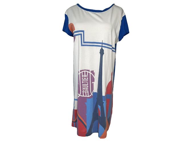 Abito in cotone multicolore Jean Paul Gaultier