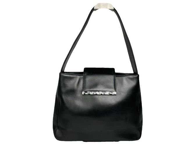 Valentino Garavani Rockstud Hobo Black Leather Handbag 
