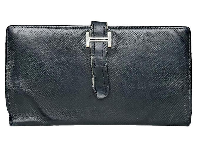 Hermès Constance Black Leather Wallet