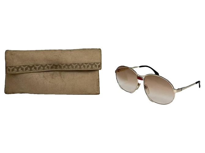 Gafas de sol de metal rosa Yves Saint Laurent