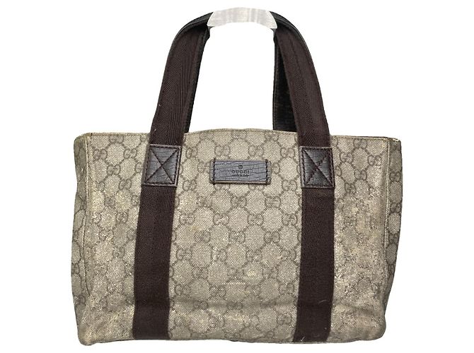 Gucci Ophidia graue Lederhandtasche