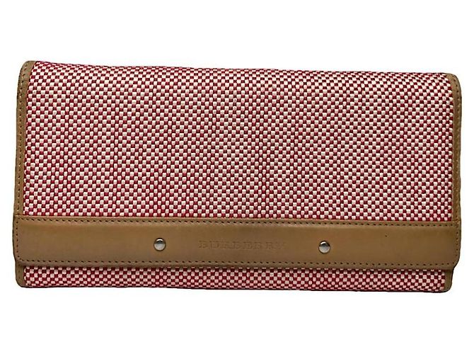 Burberry Red Leather Wallet