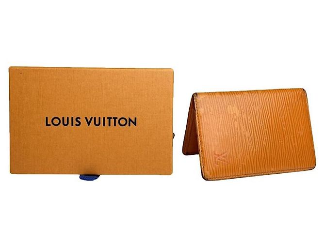 Bolsa de couro laranja Louis Vuitton