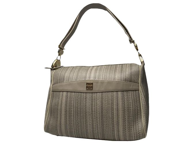 Bolso de cuero gris Givenchy 4G