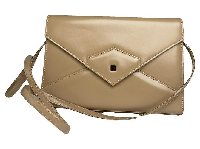 Bolsa de couro marrom Givenchy 4G