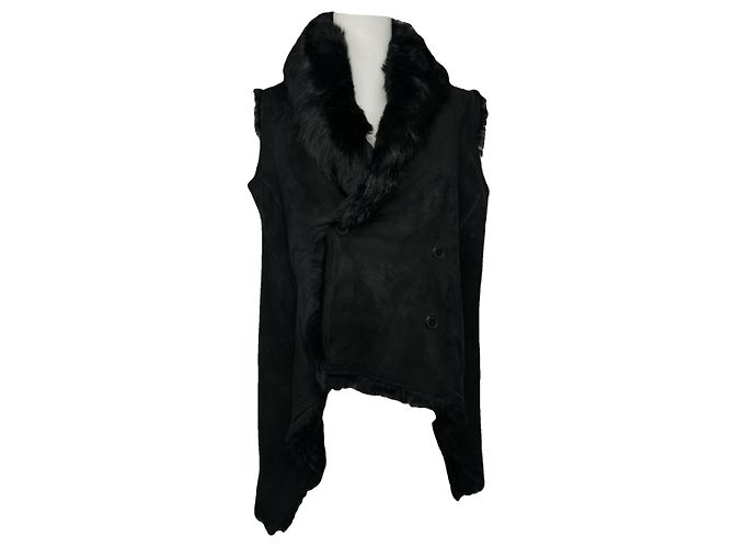 Schwarze Lederjacke von Alexander Wang