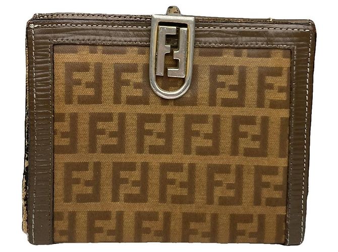 Fendi Baguette Brown Leather Wallet