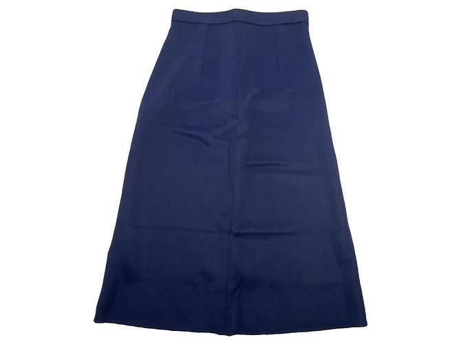 Saia de viscose azul marinho Dior