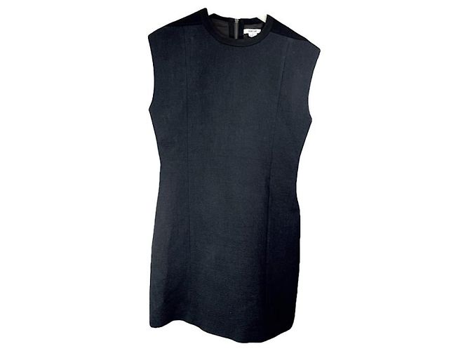 Helmut Lang Navy Wool Dresse Navy blue