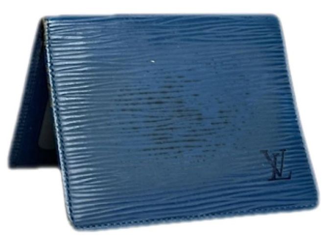 Bolsa de couro azul Louis Vuitton