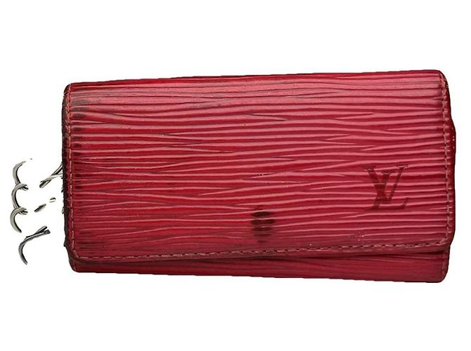 Louis Vuitton Lockme rote Lederbörse