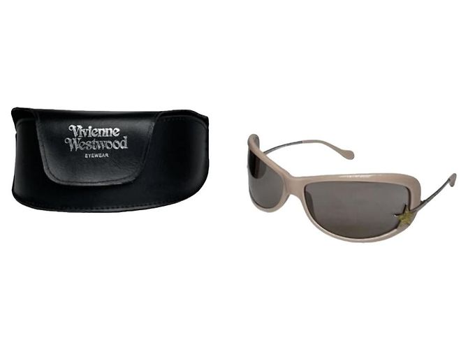 Gafas de sol de plástico rosa Vivienne Westwood