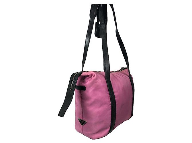 Prada Re-Edition 1995 rosa Polyester-Handtasche Pink