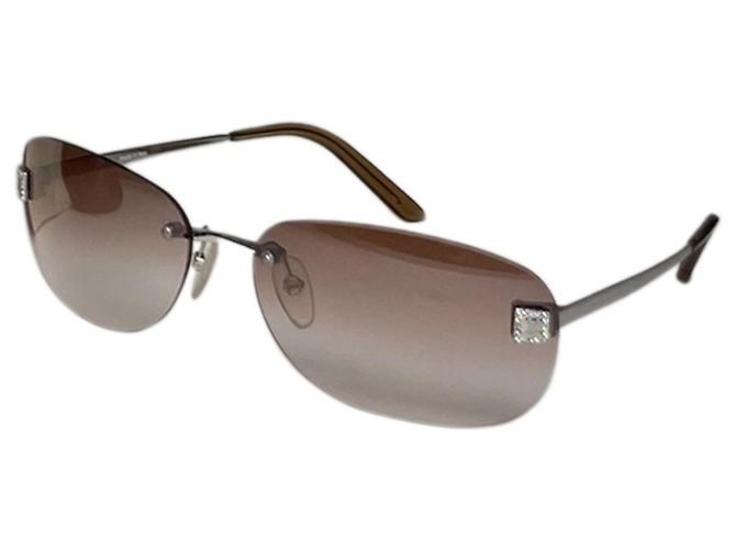 Céline Celine Silberne Metallsonnenbrille