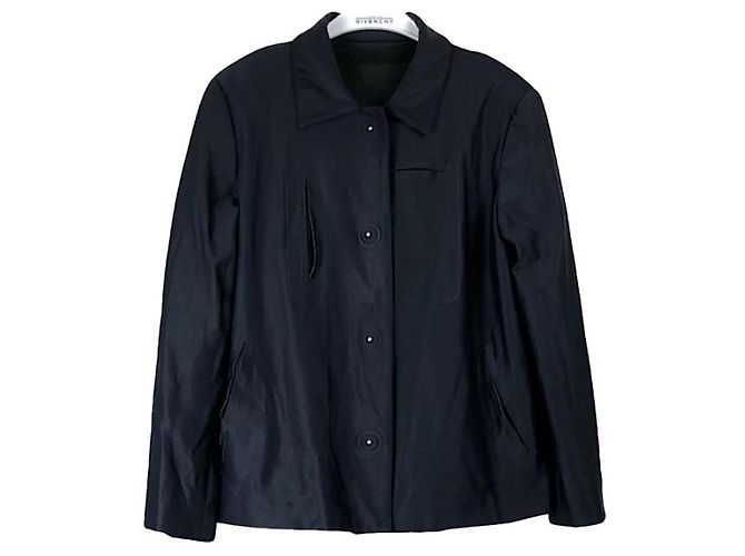 Fendi Navy Polyester Jacket Navy blue
