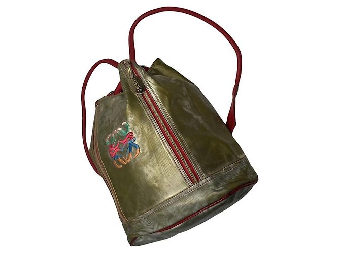 Loewe Goya Multicolour Leather Backpack Multiple colors