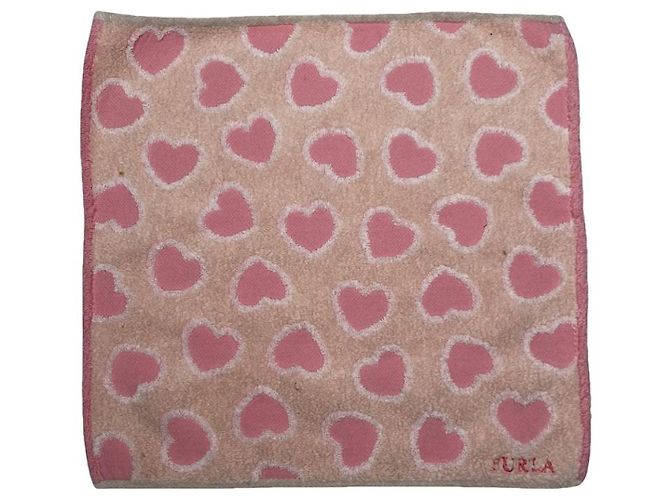 Cachecol de algodão rosa Furla