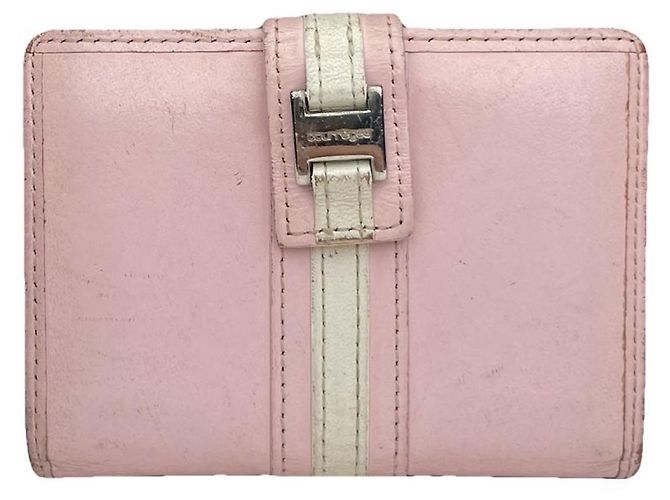 Courreges Courrèges rosa Leder Geldbörse Pink