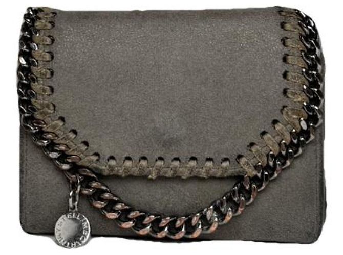 Stella Mc Cartney Cartera de cuero vegano gris Stella McCartney