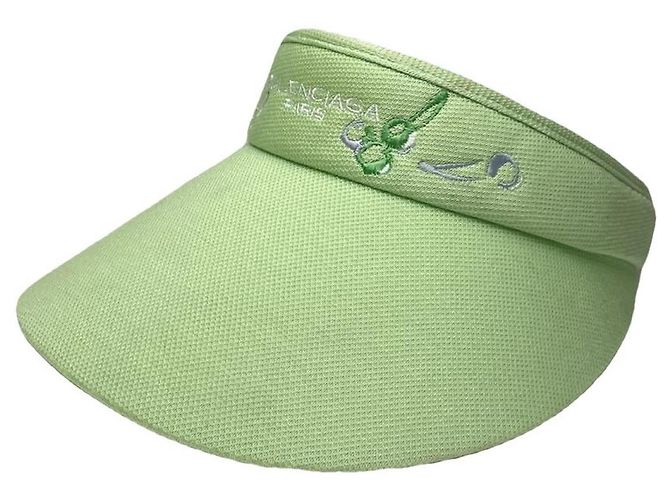 Balenciaga Green Cotton Hat