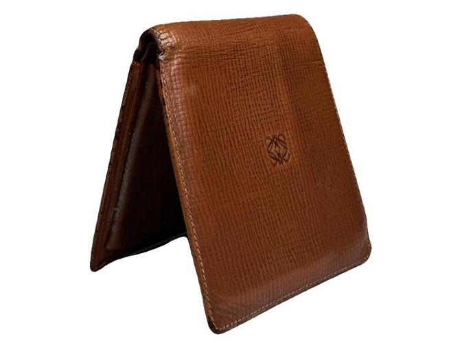 Portafoglio in pelle marrone Loewe