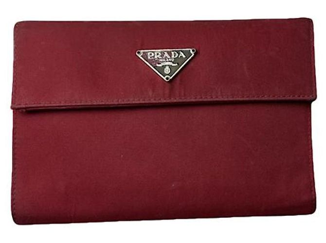 Prada Red Leather Wallet