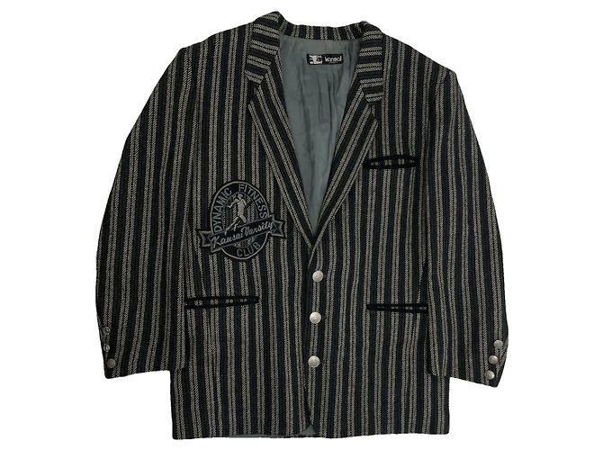 Autre Marque Kansai Yamamoto Anthracite Wool Jacket Dark grey