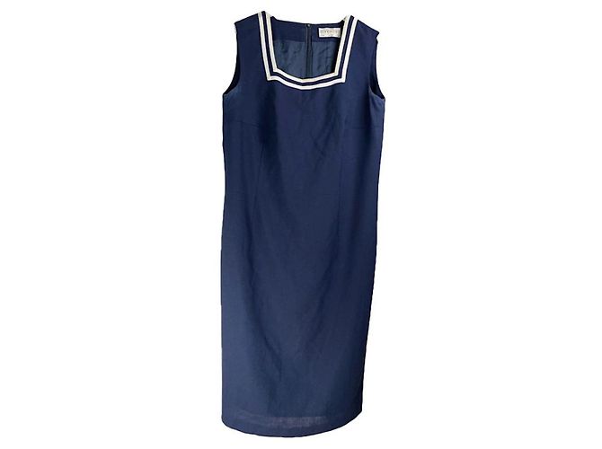 Givenchy Navy Wool Dresse Navy blue