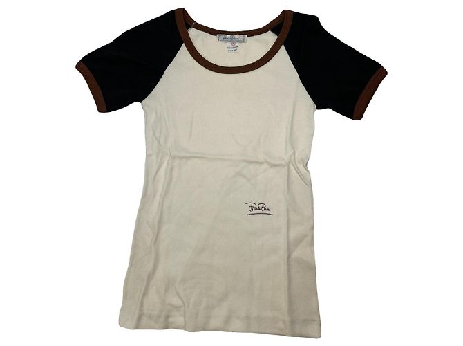 Top de algodão bege Emilio Pucci