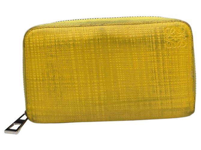 Loewe Puzzle Yellow Leather Wallet