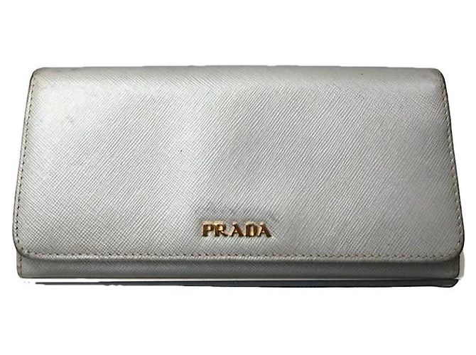 Prada Turquoise Leather Wallet