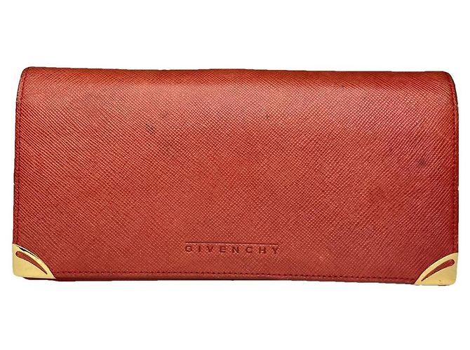 Givenchy GV3 Red Leather Wallet