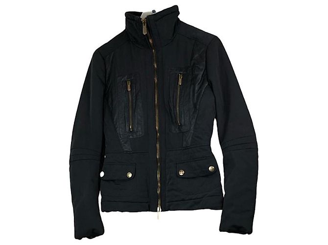 Versus Anthracite Polyester Jacket Dark grey