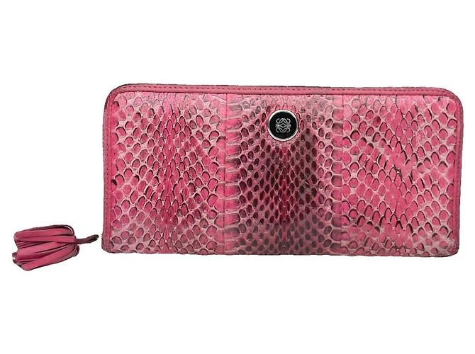 Loewe Puzzle Pink Leather Wallet