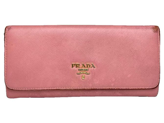 Prada Pink Leather Wallet