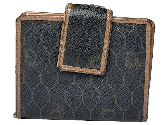 Cartera de cuero negro Dior 30 Montaigne