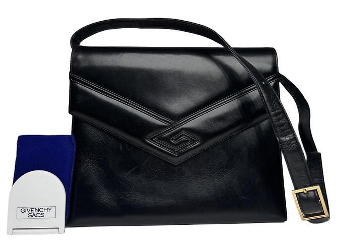 Givenchy 4G schwarze Lederhandtasche