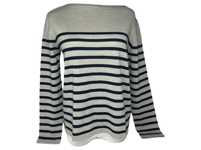Jean Paul Gaultier Silberne Baumwollstrickwaren